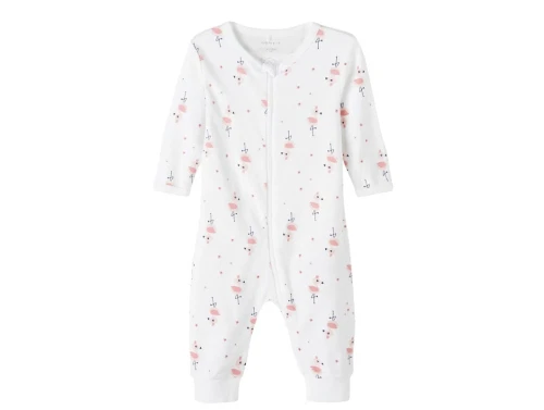 Name It bright white flamingo natdragt